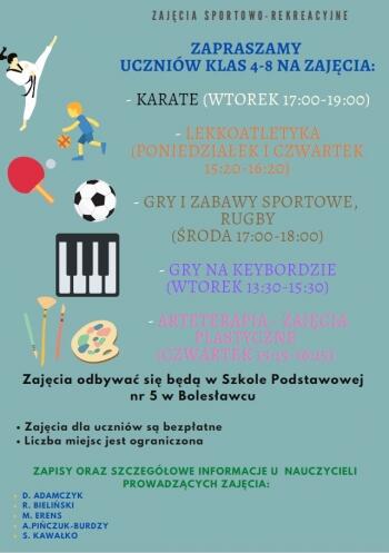 zajęcia sportowo-rekreacyjne