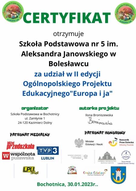 2A W PROJEKCIE „EUROPA I JA”