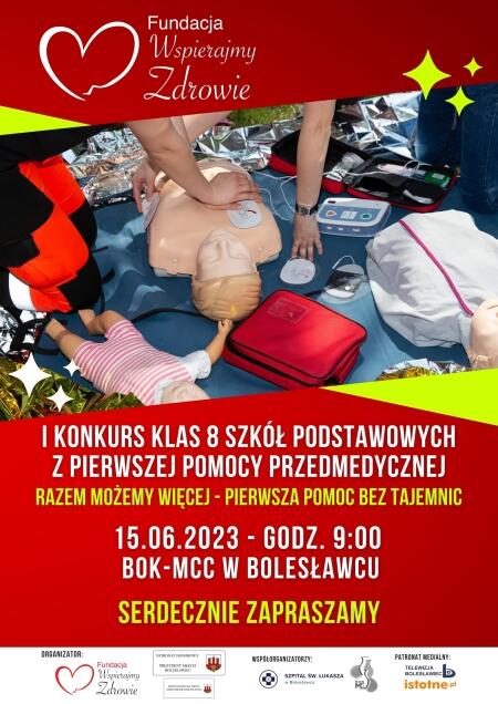 I KONKURS KLAS ÓSMYCH SZKÓŁ PODSTAWOWYCH Z PIERWSZEJ POMOCY PRZEDMEDYCZNEJ 