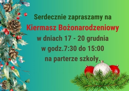 KIERMASZ BOŻONARODZENIOWY
