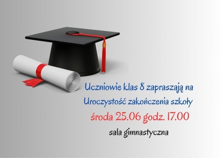 ZAPROSZENIE KLAS VIII