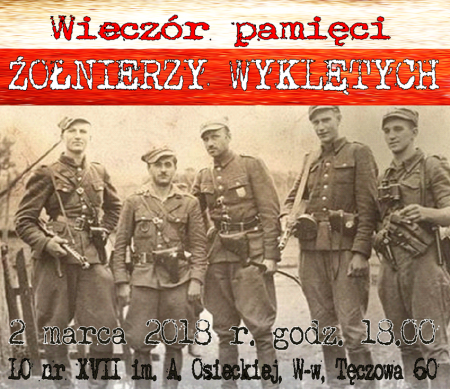 WIECZÓR PAMIĘCI ŻOŁNIERZY WYKLĘTYCH